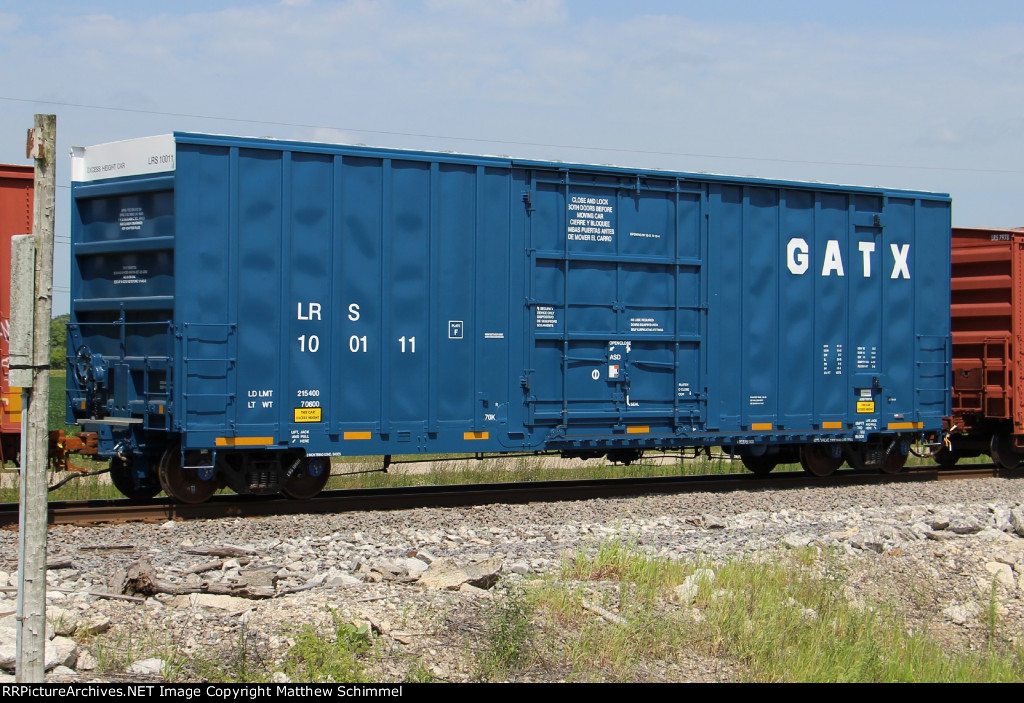 Blue GATX Box Car